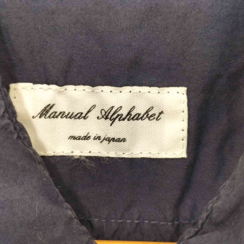 マニュアルアルファベット MANUAL ALPHABET コットンショートスリーブワークシャツ メンズ