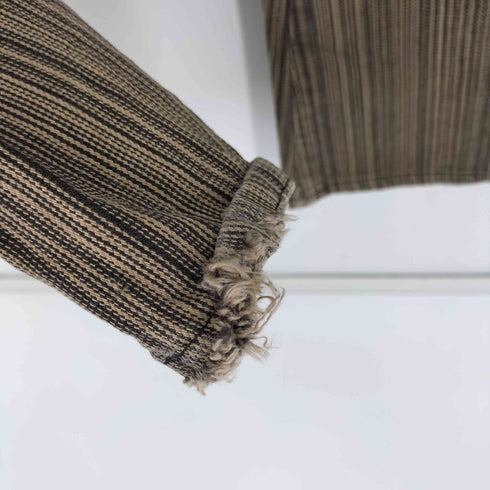 バイソン BISON ストライプフレアパンツ ベルボトム レディース US:30