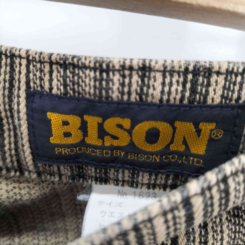 バイソン BISON ストライプフレアパンツ ベルボトム レディース US:30