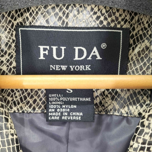 fuda パイソン柄 エナメルジャケット テーラード レディース import:S