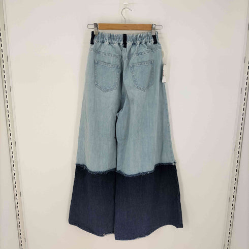 パメオポーズ Pameo Pose 17SS SAGRADAFAMILIA DENIM WIDE ワイドデニムパンツ レディース JPN:S