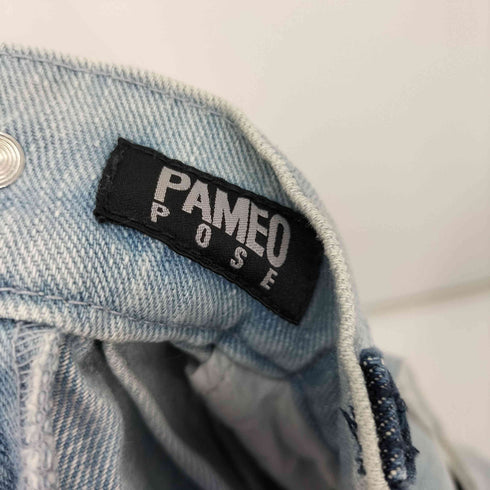 パメオポーズ Pameo Pose 17SS SAGRADAFAMILIA DENIM WIDE ワイドデニムパンツ レディース JPN:S