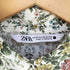 ザラ ZARA ウエストベルト 花柄 ハーフボタンシャツワンピース レディース import:XS