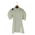 SARAL ZENS ノーカラーミモレワンピース サイドネックボタン レディース import:M