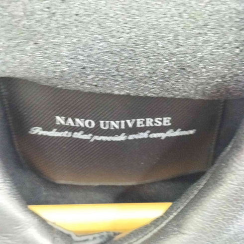 ナノユニバース NANO universe シープレザーレギュラーカラーシャツブルゾン メンズ JPN:M