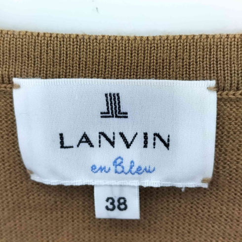 ランバンオンブルー LANVIN en Bleu ボーダー柄ニットカーディガン レディース JPN:38