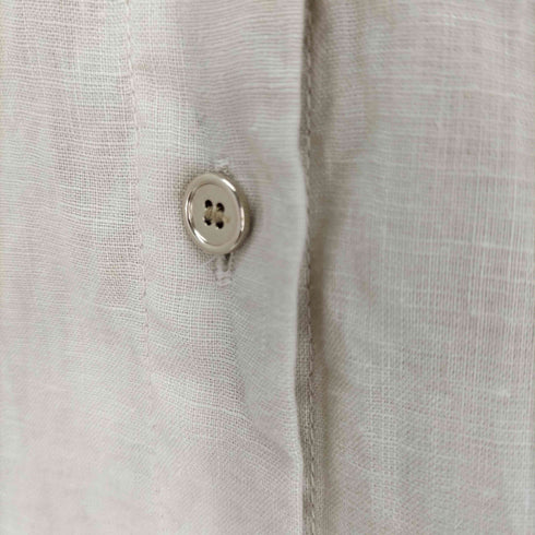 スピックアンドスパン Spick and Span 23SS リネンプレーンシャツ 金ボタン レディース