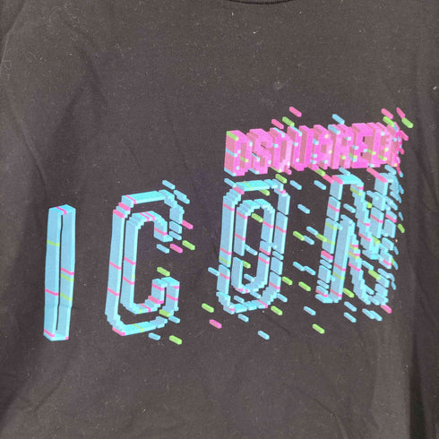 ディースクエアード DSQUARED2 ICON フロントプリント S/S Tシャツ メンズ import:M
