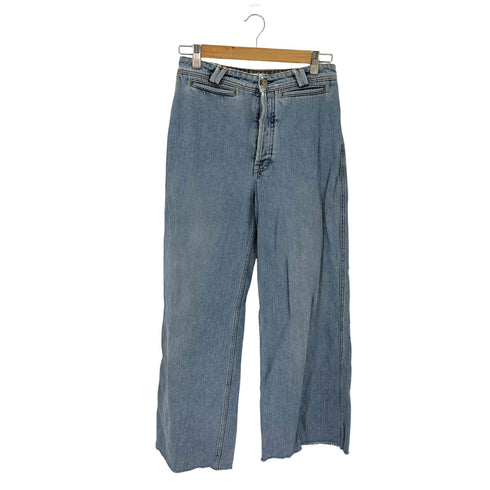 アクネストゥディオズ ACNE STUDIOS 18SS TIFFAN DEN BLUE ワイドデニムパンツ カットオフ レディース EUR:38