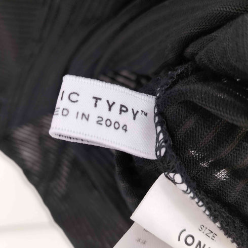 チャオパニックティピー CIAOPANIC TYPY シアーボーダー袖切替チュールTEE レディース ONE SIZE