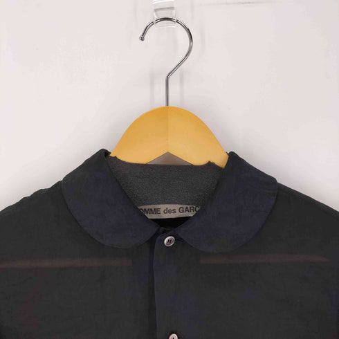 コムデギャルソン COMME des GARCONS AD2001 シアー半袖シャツ 丸襟 アーカイブ シースルー レディース JPN:S