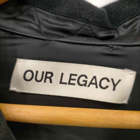 アワーレガシィー OUR LEGACY 22AW HEUSEN SHIRT Black Genuine Moleskin メンズ 46
