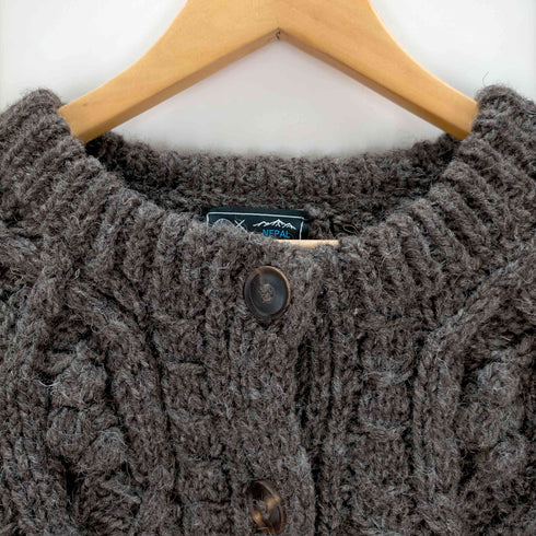 nepal hand knit カーディガン レディース