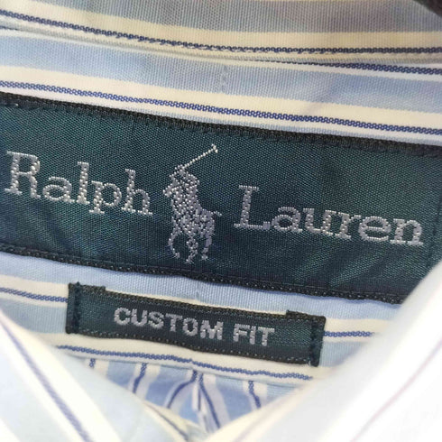 ラルフローレン RALPH LAUREN CUSTOM FIT スモールポニー刺繍 BD L/S ストライプシャツ メンズ import:XS