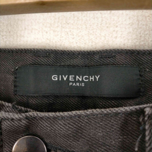 ジバンシィ GIVENCHY サードカルチャー期 ボタンフライ ブラックデニムパンツ メンズ UK:30-31