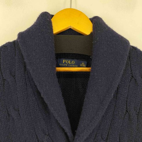 ポロラルフローレン POLO RALPH LAUREN ショールカラージャケット ケーブルニット メンズ import:XS