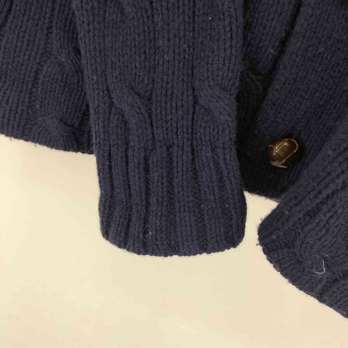 ポロラルフローレン POLO RALPH LAUREN ショールカラージャケット ケーブルニット メンズ import:XS