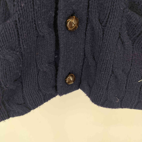 ポロラルフローレン POLO RALPH LAUREN ショールカラージャケット ケーブルニット メンズ import:XS