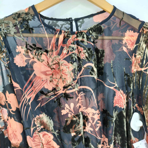 ザラ ZARA Midi Floral Printed Dress ミディフラワープリントドレス レディース import:M