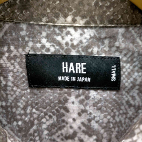 ハレ HARE パイソン柄 長袖シャツ メンズ JPN:S
