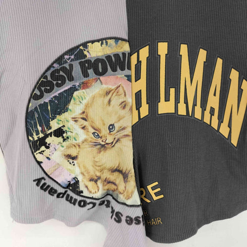 G・M STUDIO ドッキングクロップド S/S トップス レディース
