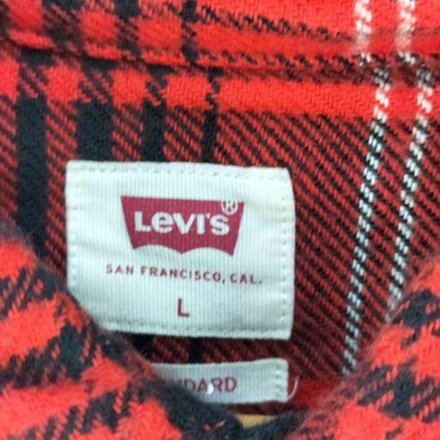 リーバイス Levis STANDARD フランネルチェックシャツ メンズ import:L