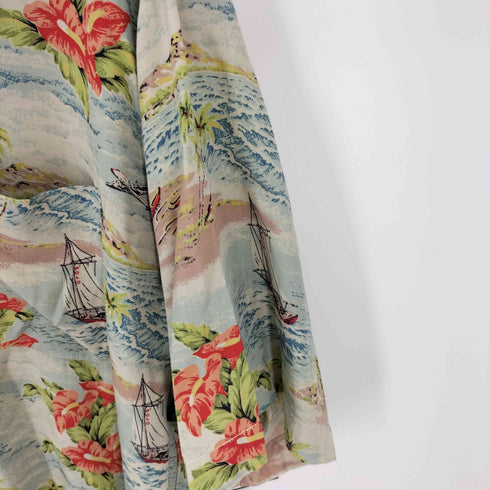 ポロスポーツラルフローレン POLO SPORT RALPH LAUREN 00S HAWAIIAN SHIRT RAYON アロハシャツ レーヨン 開襟 メンズ JPN:L