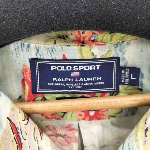 ポロスポーツラルフローレン POLO SPORT RALPH LAUREN 00S HAWAIIAN SHIRT RAYON アロハシャツ レーヨン 開襟 メンズ JPN:L
