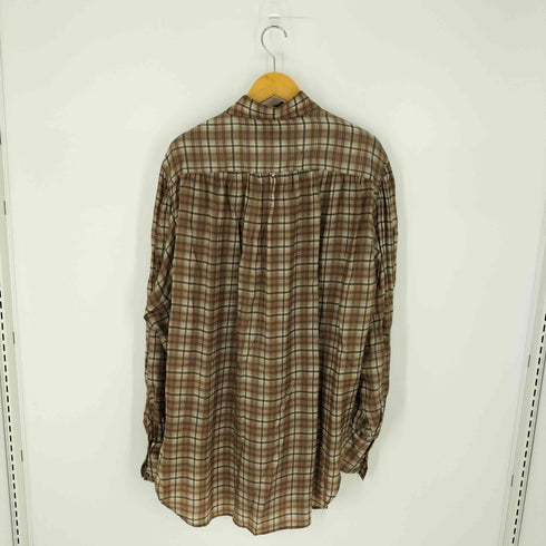 フィップス PHIPPS グランパチェックシャツ サテン地 メンズ import:M