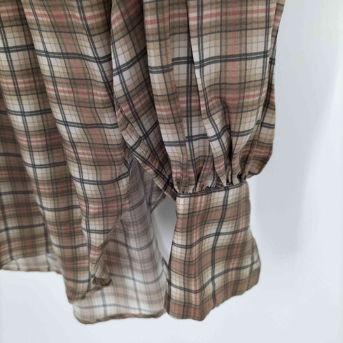 フィップス PHIPPS グランパチェックシャツ サテン地 メンズ import:M