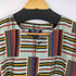 J.V 総柄 S/S ノーカラーシャツ メンズ import:M