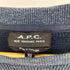 アーペーセー A.P.C. リブ切替 クルーネック サーマル カットソー メンズ import:XS