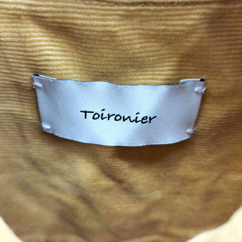 トワロニエ toironier ドローコードデザイン L/S コーデュロイシャツ メンズ JPN:0