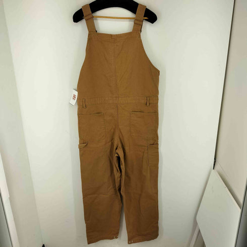 ザラ ZARA ダック地ダブルニーオーバーオール メンズ S-M