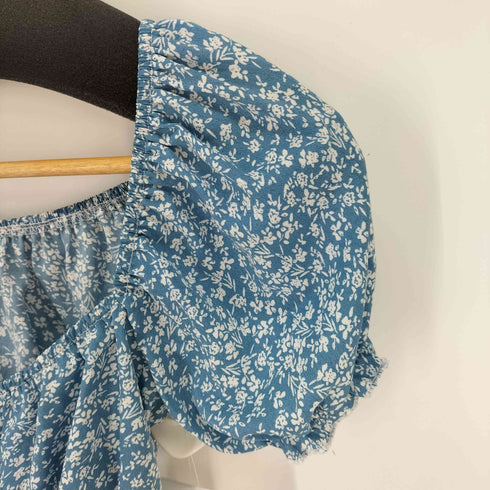 クロップド ベルトデザインブラウス レディース ONE SIZE