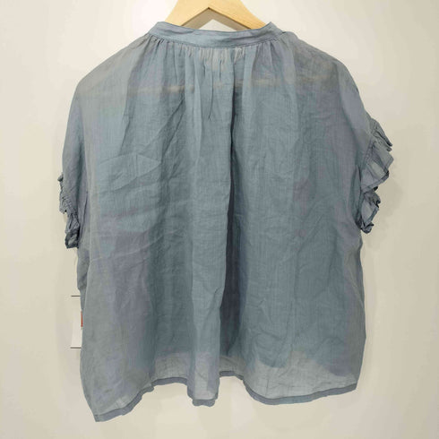 FALL IN &CO 総リネン ハンドメイド フレアシャツ レディース