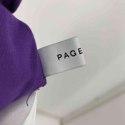 ページボーイ PAGEBOY センタータック スリット パンツ フレア イージー レディース FREE