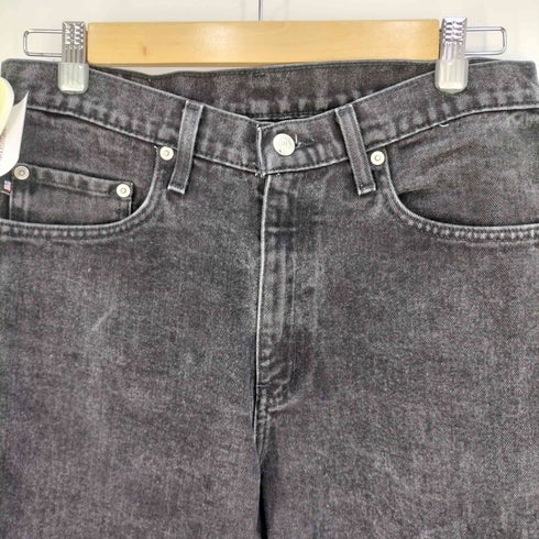 ポロジーンズカンパニーラルフローレン POLO JEANS COMPANY RALPH LAUREN RELAXED リラックス 革パッチ ジップフライ ブラックデニムパンツ メンズ 31×30