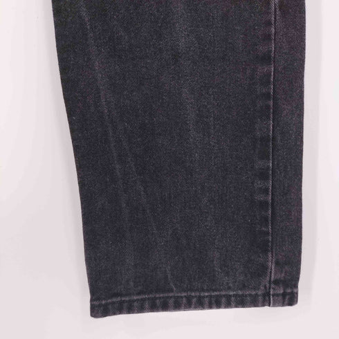 ポロジーンズカンパニーラルフローレン POLO JEANS COMPANY RALPH LAUREN RELAXED リラックス 革パッチ ジップフライ ブラックデニムパンツ メンズ 31×30