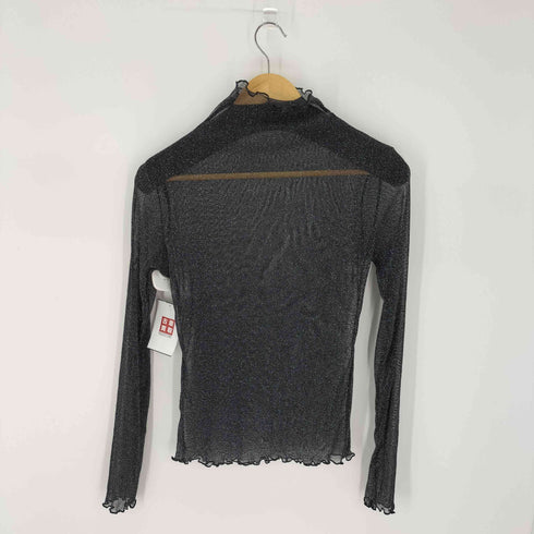シャイニーシアートップス シースルー ラメ レディース ONE SIZE