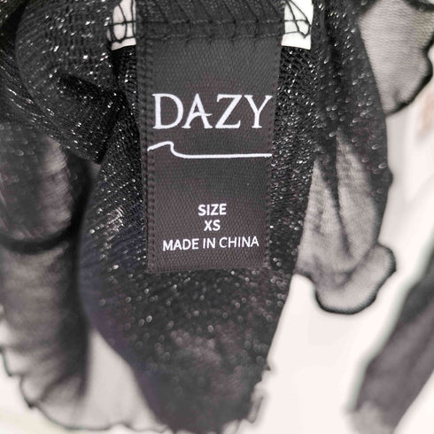 シャイニーシアートップス シースルー ラメ レディース ONE SIZE