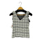 バナナリパブリック BANANA REPUBLIC ツイードフリルノースリーブトップス レディース import:XS