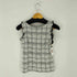 バナナリパブリック BANANA REPUBLIC ツイードフリルノースリーブトップス レディース import:XS