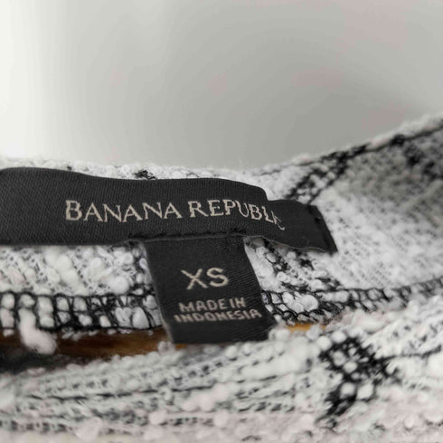 バナナリパブリック BANANA REPUBLIC ツイードフリルノースリーブトップス レディース import:XS