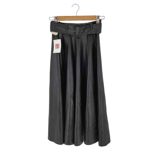 レザースカート ベルト付き レディース JPN:XS
