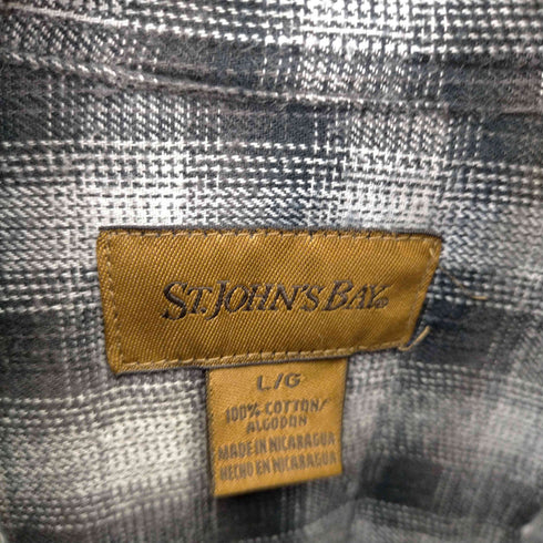 セントジョンズベイ STJOHNS BAY 00S シャドーチェック BD L/S シャツ メンズ JPN:L