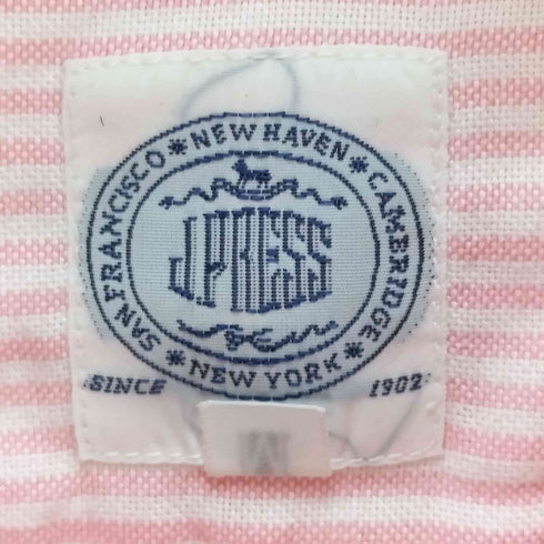 ジェイプレス J.PRESS ストライプ柄ボタンダウンシャツ メンズ M