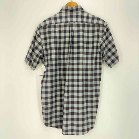 アクアスキュータム AQUASCUTUM チェック柄半袖ボタンシャツ メンズ L