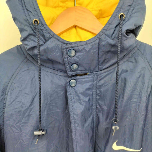 ナイキ NIKE 銀タグ 中綿 裏地キルティング ナイロンロングコート ベンチコート メンズ JPN:L