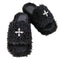 SMFK COMPASS BLACK VELVET FURRY SLIPPER レディース JPN:39